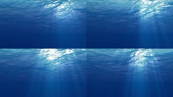 【AE工程】水下光影海底世界带插件