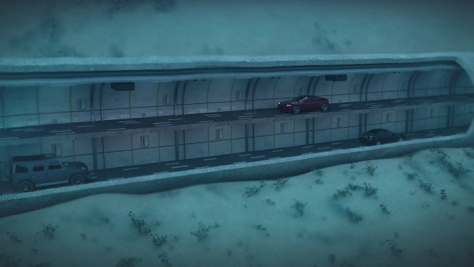 海底隧道三维视频
