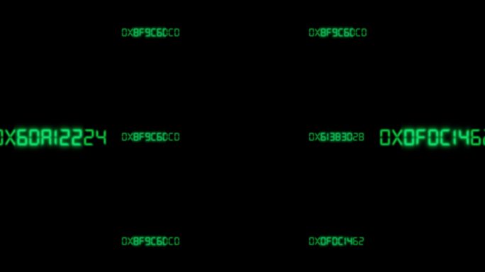 5款黑客数字B（ae模板）大数据数字闪烁