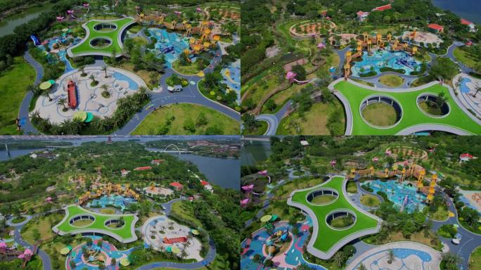 航拍厦门儿童乐园合集