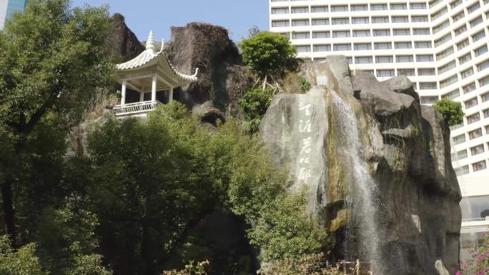 4k航拍-广州花园酒店