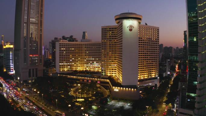 4k航拍-广州花园酒店