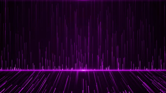 4K紫色粒子光线晚会背景AE模板