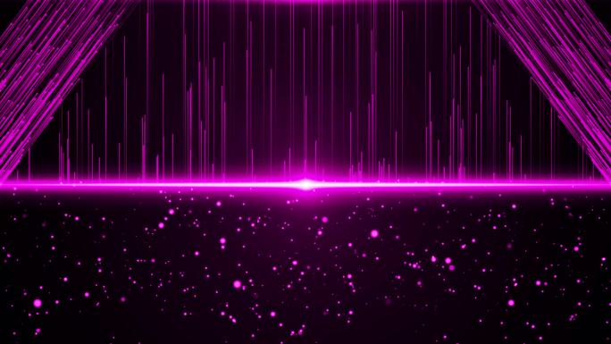 4K紫色光线晚会背景AE模板