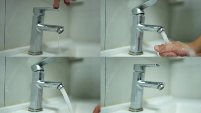开水龙头水龙头出水洗卫生间洗手出水水资源