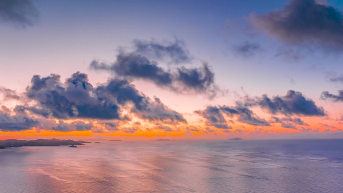 大海日出 朝霞