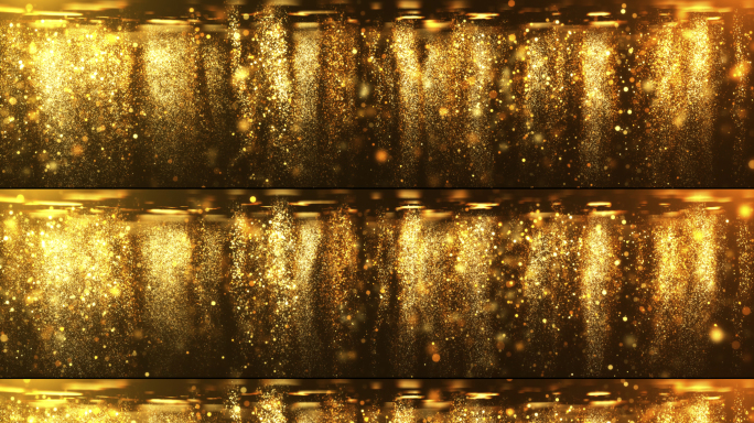 循环金色光效粒子背景8k