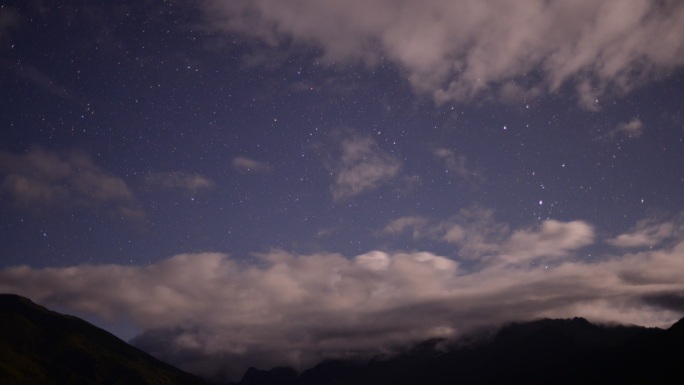 四姑娘山星空延时摄影