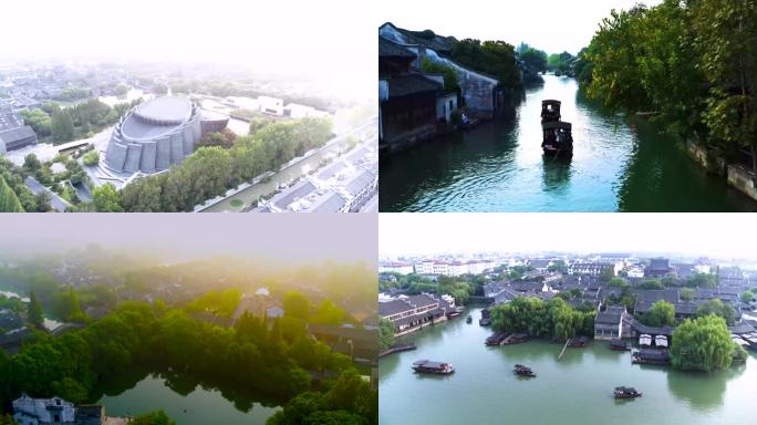 古镇 小桥流水 烟雨