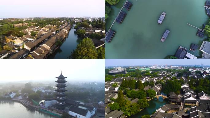 古镇 小桥流水 烟雨