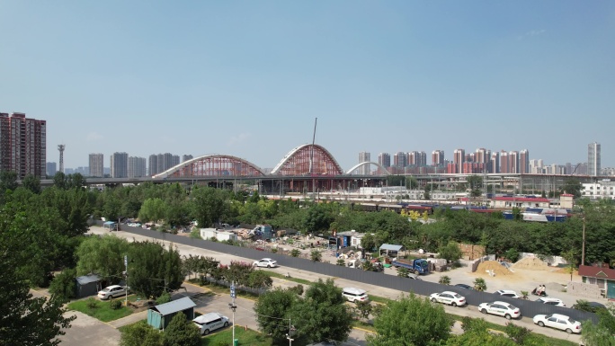 4K郑州彩虹桥建设现状