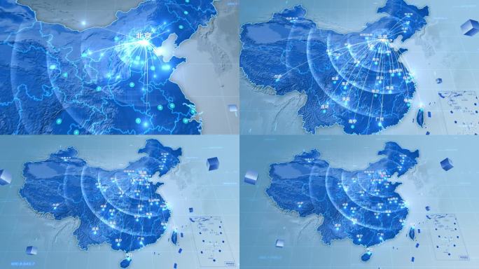 北京辐射全国光线模板