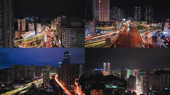 贵阳市城市繁华夜景