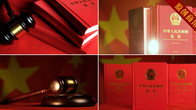 4k刑法宪法民法典带法槌展示