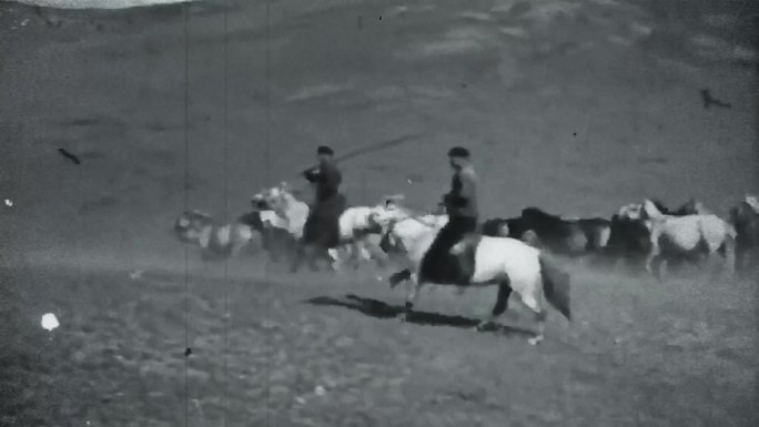 1967年内蒙古大草原 牧民生活