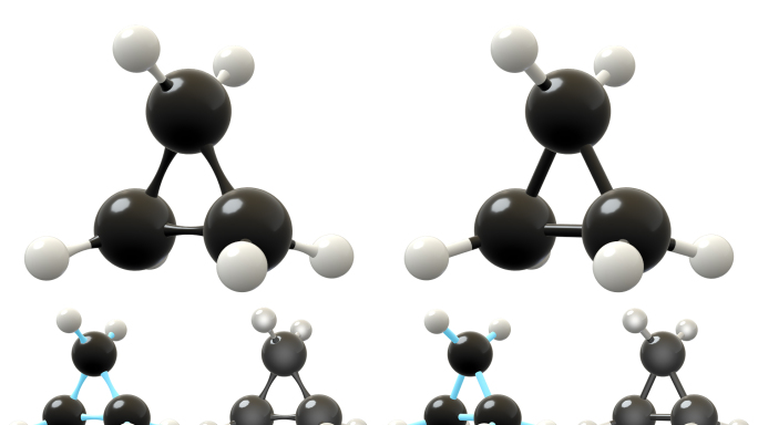环丙烷分子动画