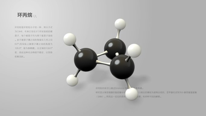 环丙烷分子动画