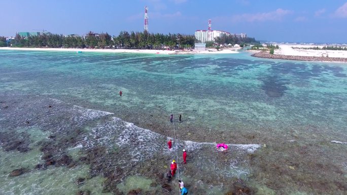 海边度假 深水潜水 沙滩玩耍