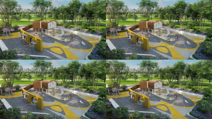 三维 建筑动画 地产 儿童乐园 游乐园