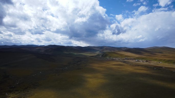 大草原草原湿地高原山川山脉蓝天白云