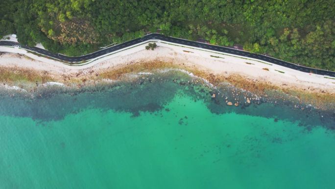 航拍深圳杨梅坑鹿嘴大道