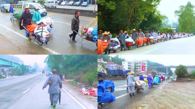 徒步旅行 佛教 公路行驶