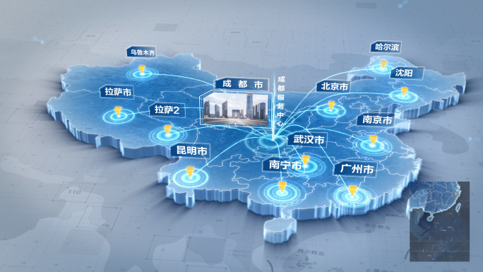 科技中国地图项目分布2