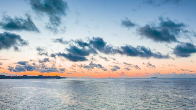 大海日出 朝霞