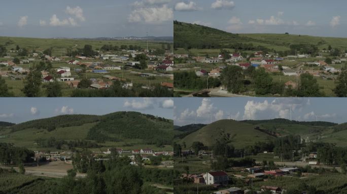 夏季北方村落