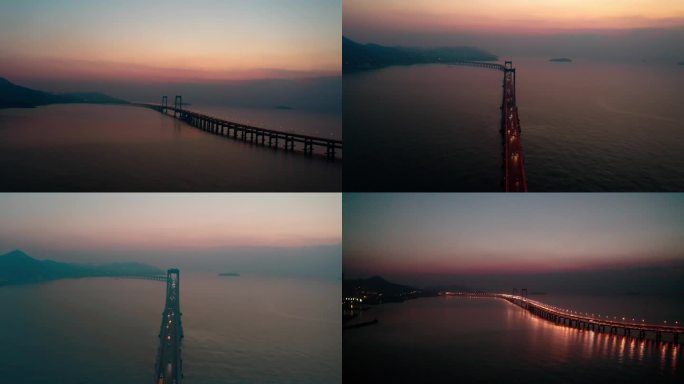 大连星海跨海大桥早晨  清晨