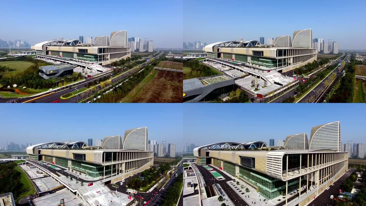 杭州国际博览中心航拍