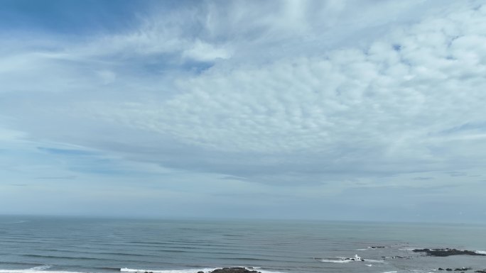 天空大海航拍碧海蓝天海平面海洋风景海岸线