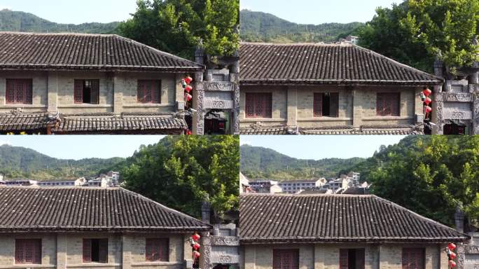 贵州航拍镇远古镇中式小城慢生活街道场景