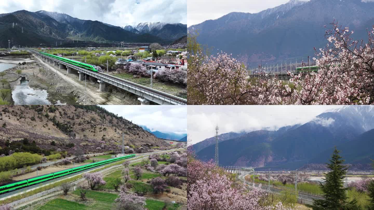 川藏铁路 拉林铁路 4K航拍 西藏林芝