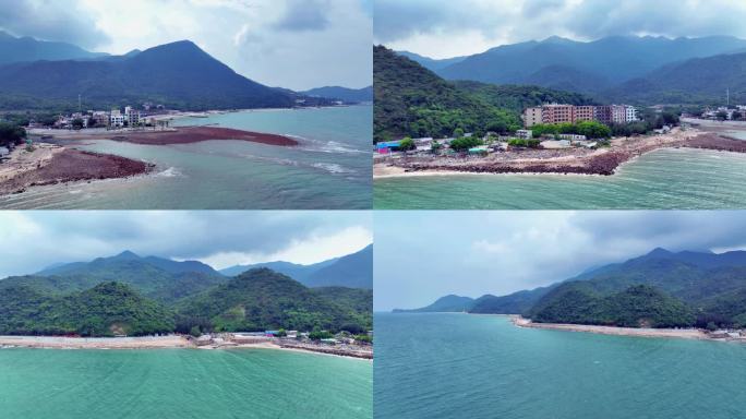 深圳鹿嘴山庄海边风景航拍