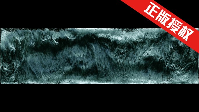 8k海浪视觉创意抽象粒子流动水墨超宽屏