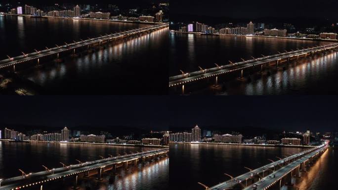 飞云江大桥夜景灯光