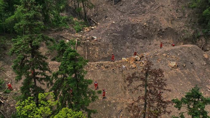 营救 房屋倒塌 被困 挖掘 地质灾害