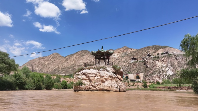 鲁班亭 古建筑 湟水河 乐都区老鸦峡