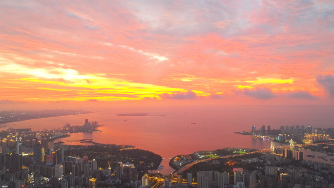 海南风光 海口风光 海口夕阳合集