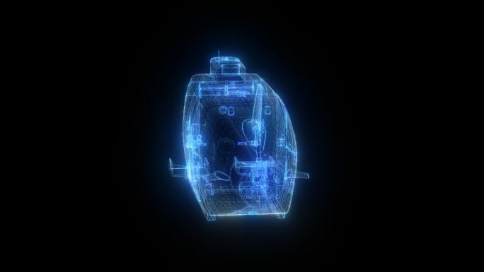 深海载人潜水器发光全息通道素材