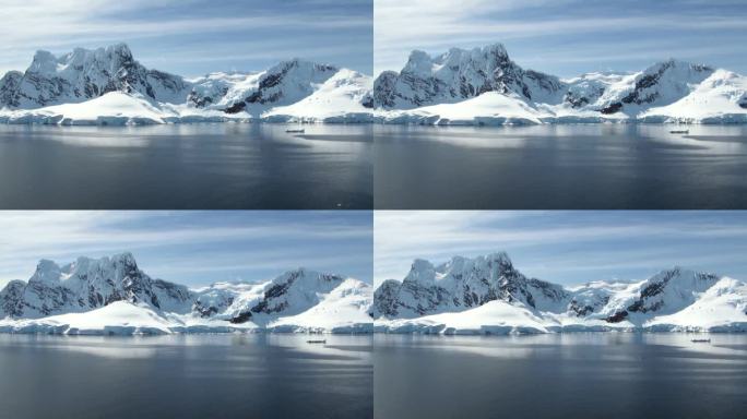 -全球变暖-南极洲冰形成的海岸线