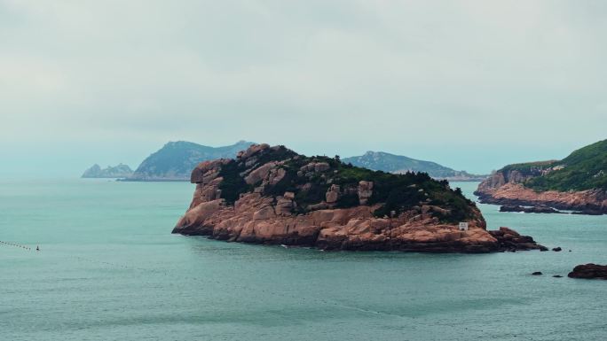 4K航拍海岛自然风光 温州南麂列岛