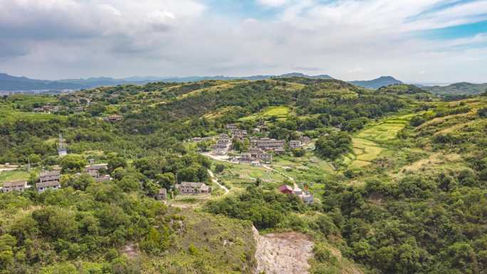 沙门镇 大茅阳 小山村 实拍视频  延时