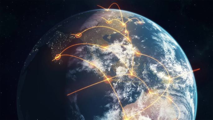 全球网络-橙色