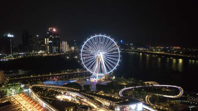 摩天轮夜景