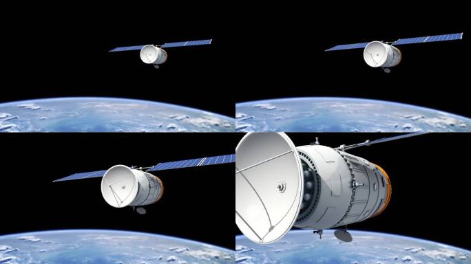 电信卫星绕地球飞行
