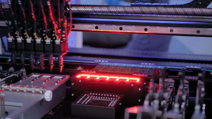 SMD自动取放机组装计算机印刷电路板
