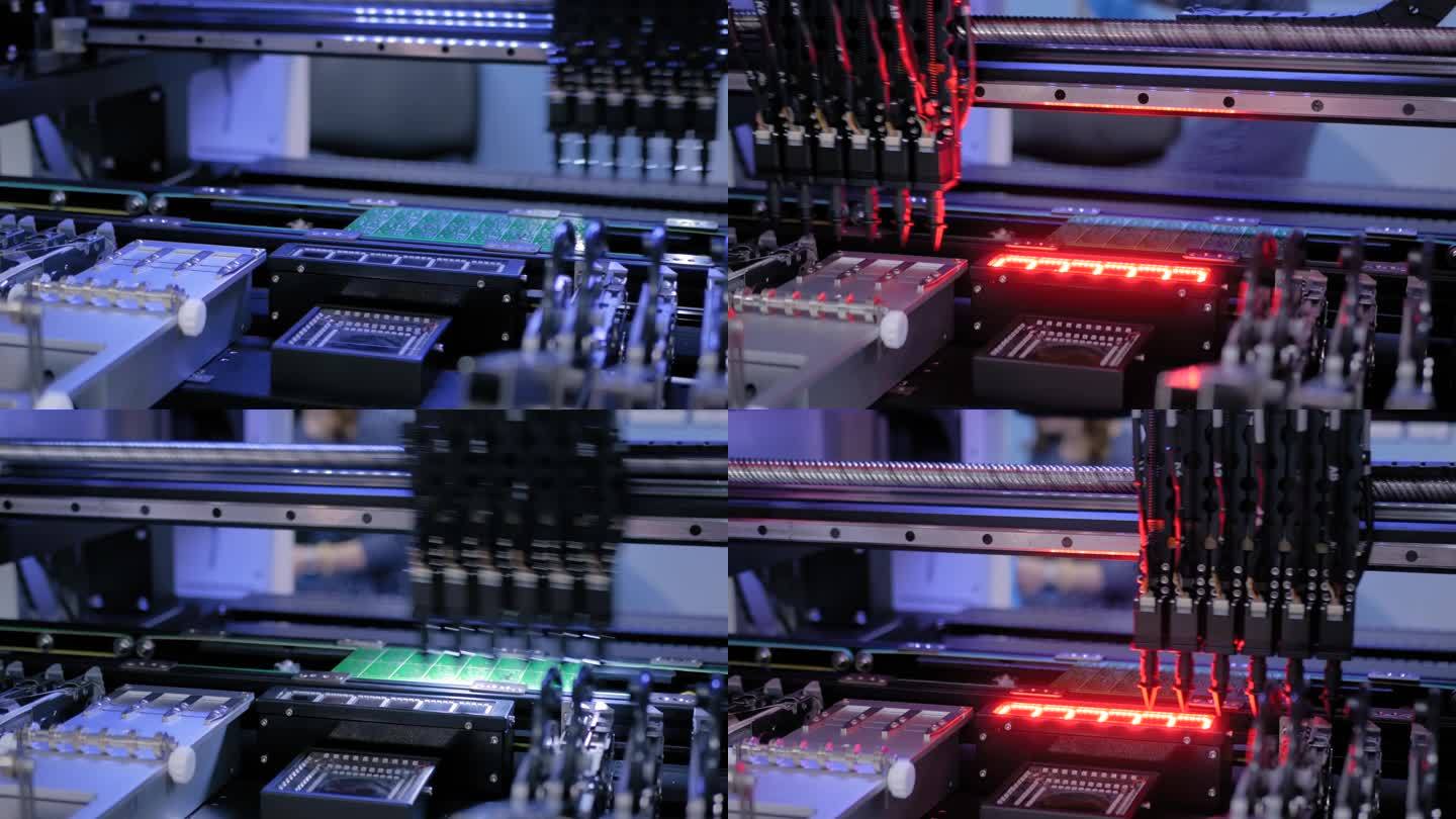 SMD自动取放机组装计算机印刷电路板