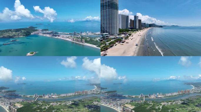 双月湾航拍素材